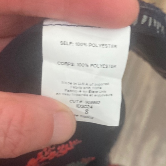 All in Favor Navy Floral Long Sleeve Dress size small - Picture 7 of 7